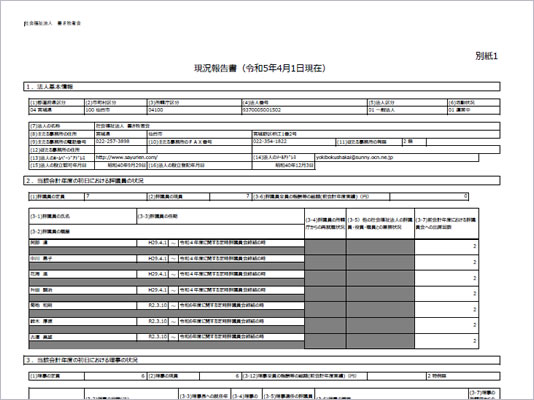 令和5年現況報告