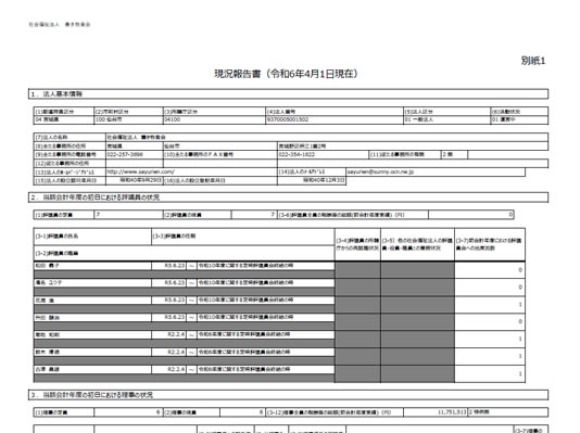 令和6年現況報告